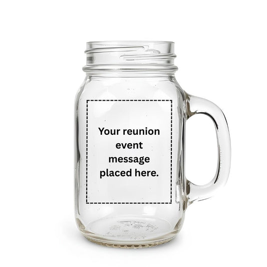 No. 1, AFTER DINNER, 8oz Clear Glass Canning Jar with Handle