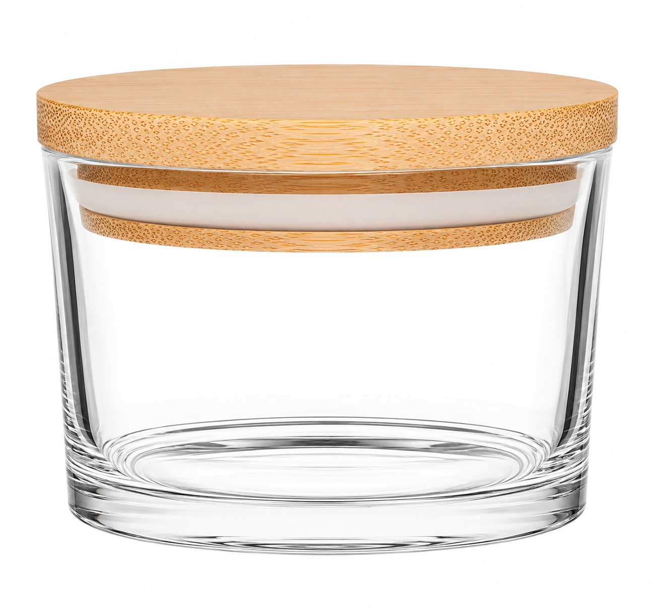 No. 1, AFTER DINNER, 4oz Wax Tarts in Modern Glass Jar with Bamboo Lid