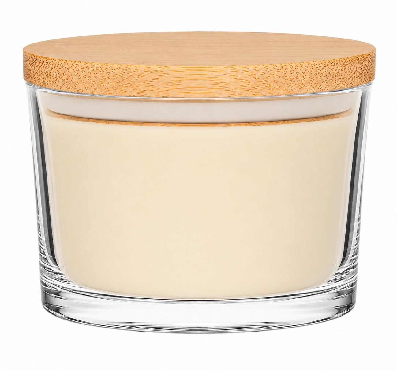 No. 1, AFTER DINNER, 4oz Wax Tarts in Modern Glass Jar with Bamboo Lid