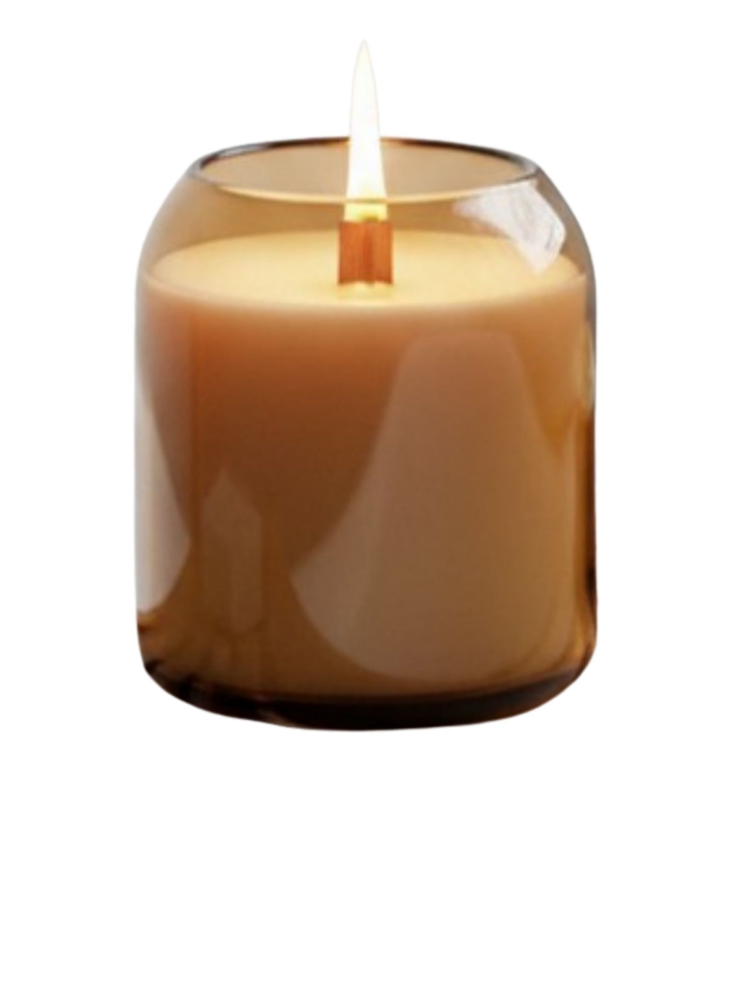 No. 4, GOOD COMPANY, 7oz Amber Glass Candle Jar with Cork Sphere Lid