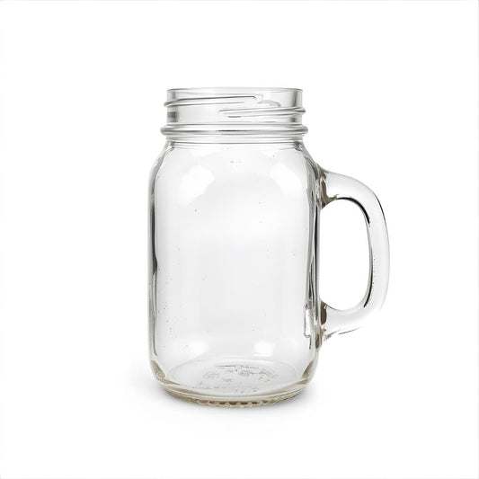 No. 1, AFTER DINNER, 8oz Clear Glass Canning Jar with Handle