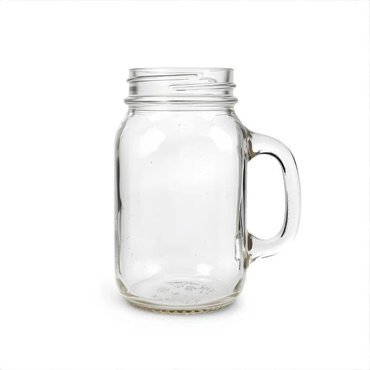 UNSCENTED, 8oz Clear Glass Canning Jar with Handle