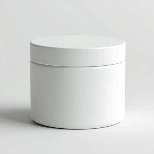 UNSCENTED, 4oz White Seamless Tin Candle